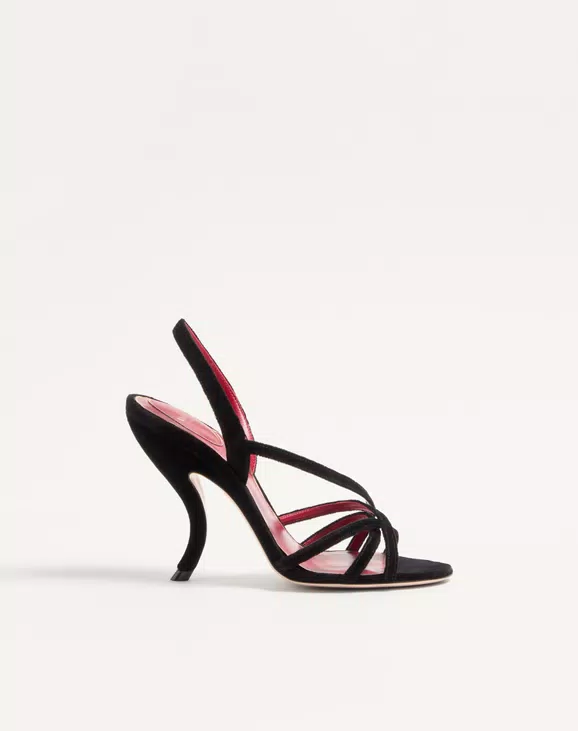 Valentino Fetishique Velvet Sandal 105Mm - Image 1